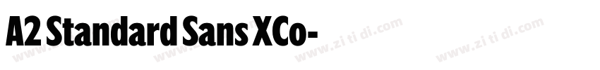 A2 Standard Sans XCo字体转换 A2 Standard Sans XCo字体转换